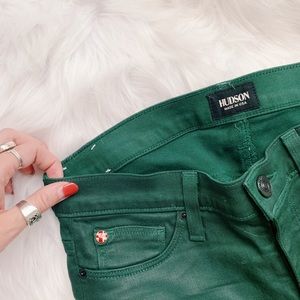 Hudson Green Skinny Jeans